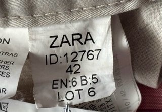 Pantalón cargo Zara beige