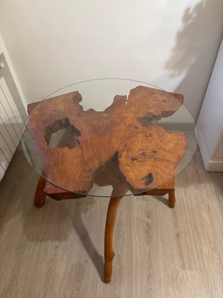 Mesa artesanal Fresno macizo Guadarrama 1991