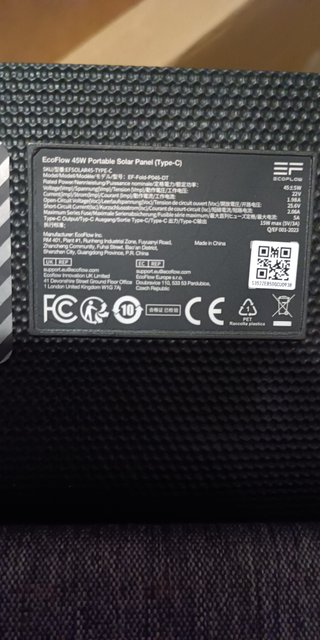 Panel Solar ECOFLOW 45W