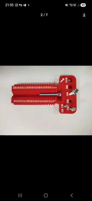 Medidor Tornillos Tuercas Métrica Herramienta