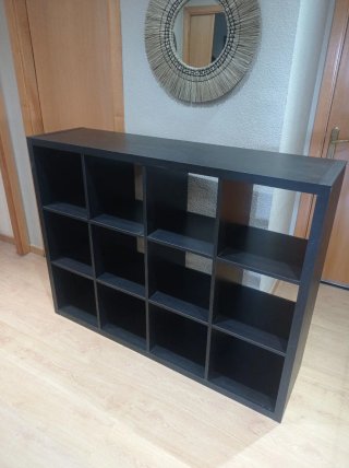 Estantería KALLAX Negra-Marrón 112x147 cm ikea