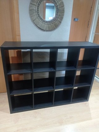Estantería KALLAX Negra-Marrón 112x147 cm ikea