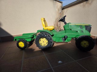 Tractor Juguete John Deere con Remolque