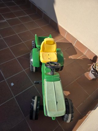 Tractor Juguete John Deere con Remolque