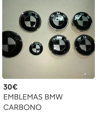 Emblemas BMW Carbono
