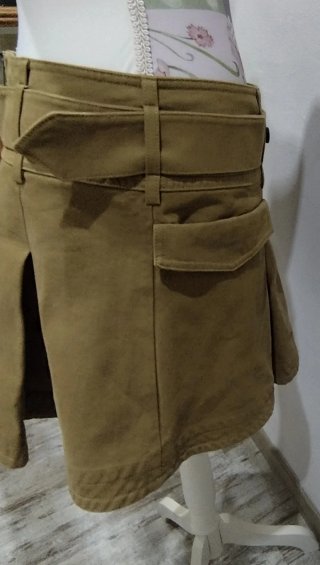 Minifalda estilo cargo algodón. Zara SRPLS.
