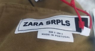 Minifalda estilo cargo algodón. Zara SRPLS.