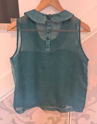 Blusa lunares cuello Peter Pan
