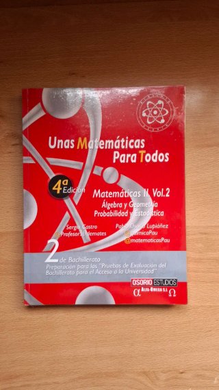 Matemáticas II 2º Bachillerato - Vol 2