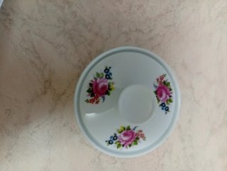 Set tazzina porcellana decoro floreale, una sola