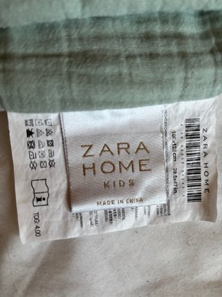 Colcha Infantil Gasa Lisa Zara Home 100x120