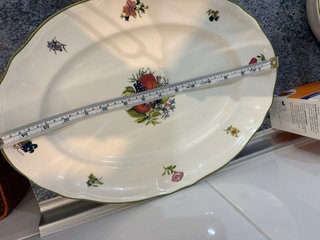 Vajilla fuentes  San Claudio porcelana fruta