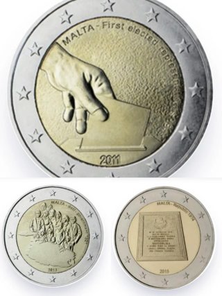 MALTA 2011,1013,2015 CONMEMORATIVAS S/C