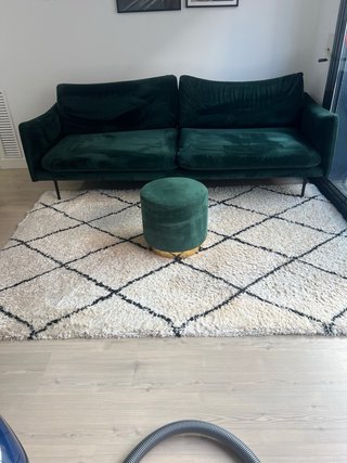 Alfombra de lana diseño geométrico