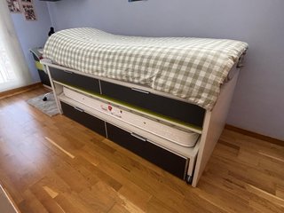 Cama nido y escritorio LAGRAMA juvenil