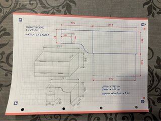 Cama nido y escritorio LAGRAMA juvenil