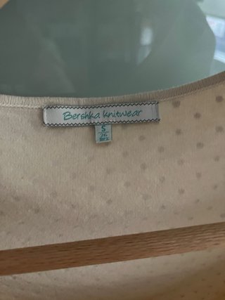 Chaqueta corta Bershka lunares beige Talla S