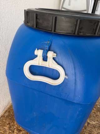 Bidón plástico azul para líquidos
