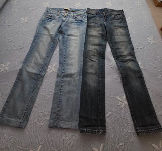 Lote 7 Pantalones Vaqueros Grises, azules y negros