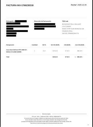 ASUS RTX 3060 12GB GDDR6 OC