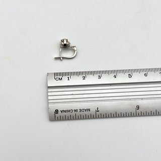 Pendientes de oro blanco 18kt con diamantes
