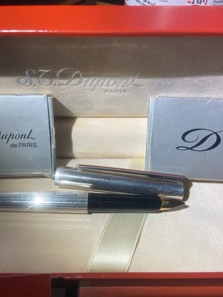 S.T. Dupont Classique Stilografica Ag925 Oro 18k