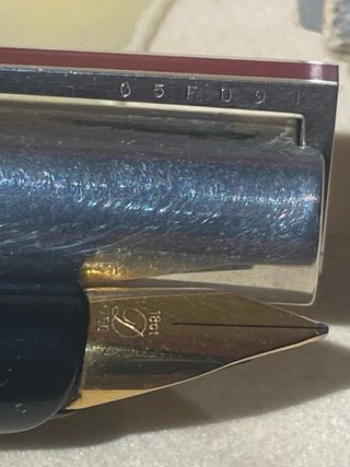 S.T. Dupont Classique Stilografica Ag925 Oro 18k