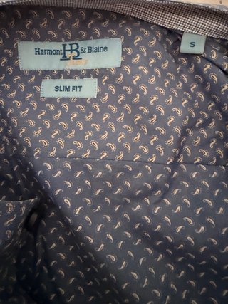 Camicia H&B Slim Fit Fantasia Blu Taglia S