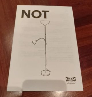 Lámpara pie Ikea