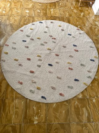 Alfombra Redonda Zara Home Multicolor