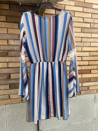 Vestido NUEVO de rayas multicolor