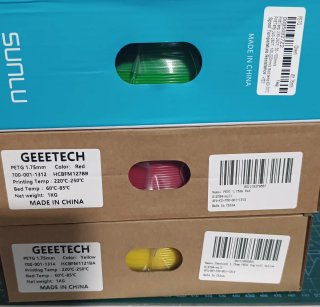 Pack 3 Kg Filamento Impresora 3D PETG