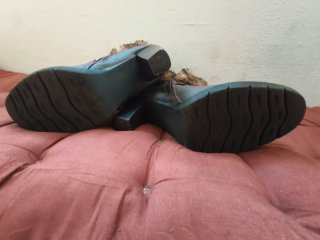 Botines marrones con pelo