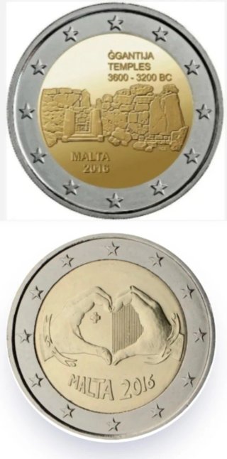 MALTA 2016 CONMEMORATIVAS S/C