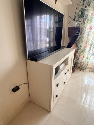 Conjunto muebles de salón Madera Maciza. Blanco