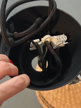 Lámpara de techo de junco estilo Ikea