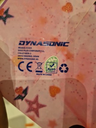 Altavoz Karaoke DYNASONIC con 2 Micrófonos