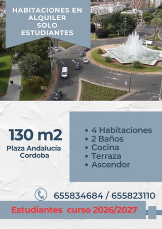 Alquiler habitación estudiantes
