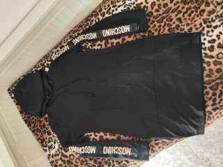 Vestido Sudadera Moschino Negro
