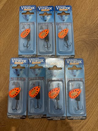 Cucharillas Pesca Vibrax Shallow Blue Fox (7 Unida