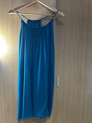 Vestido corto Massimo Dutti azul