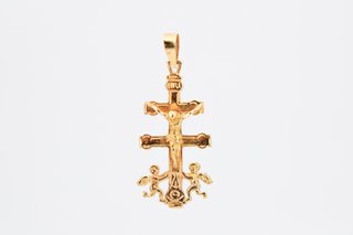 Cruz De Oro De 18K.. Ref: 034-03-00645