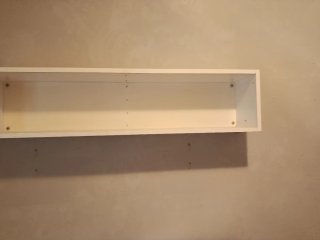 Estantería flotante blanca