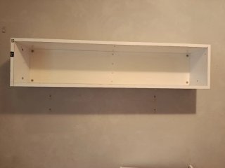 Estantería flotante blanca
