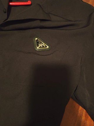 Camicia Prada maniche corte nera