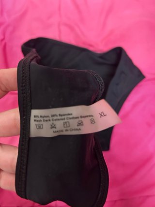 Parte de abajo bikini tanga negro