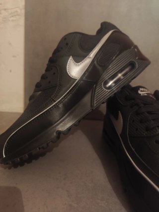 Nike Air Max 90 Talla 44.5 Negro/Plata