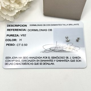 Pendientes de oro 18kt con diamantes