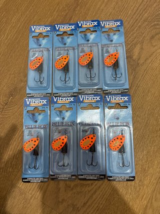 Cucharillas Pesca Vibrax Blue Fox 3/16 oz (6g)