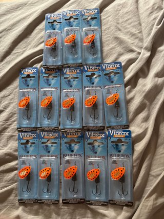 Cucharillas Pesca Vibrax Blue Fox 3/16 oz (6g)